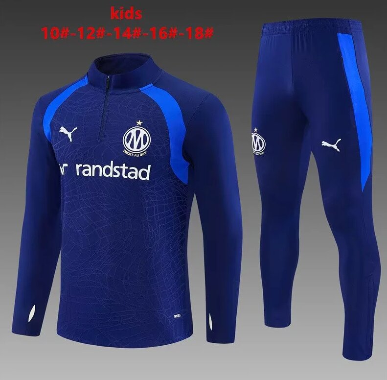 Kids Marseille 26/27 Tracksuit - Dark Blue